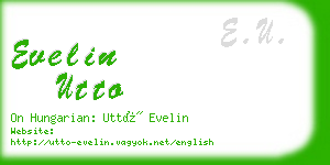 evelin utto business card